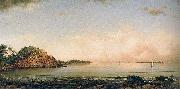 Martin Johnson Heade Spouting Rock, Newport oil painting